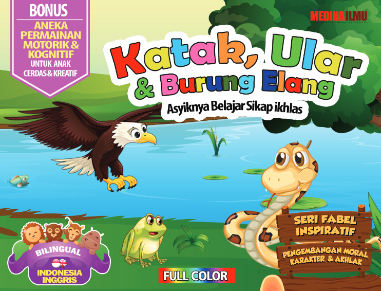 Seri Fabel Inspiratif katak, ular, dan burung elang